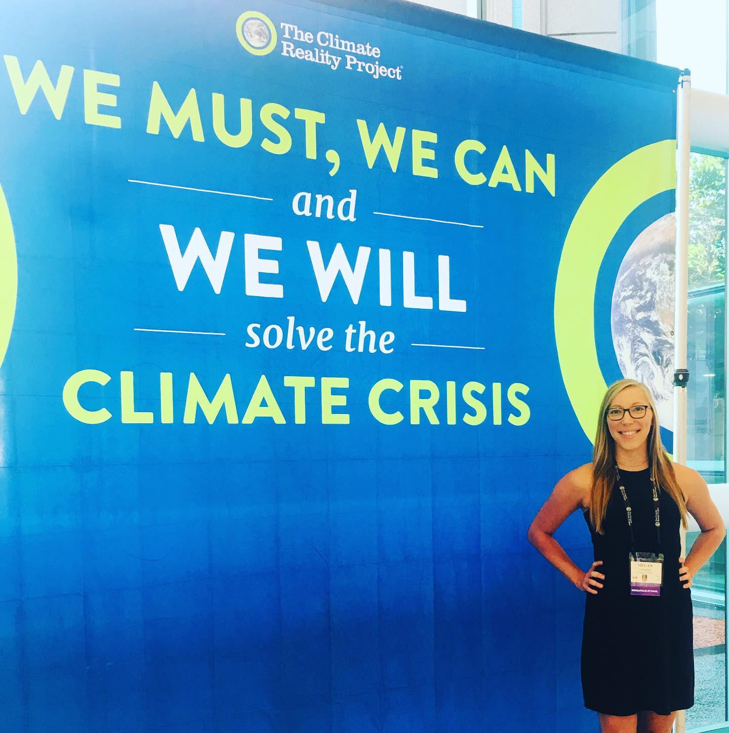 Megan Gallagher at the Climate Reality Leadership Corps training